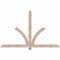 Ekena Millwork Redmond Smooth Timber Gable Bracket, Douglas Fir, 72"W x 45"H x 1 1/2"D x 3 1/2"F, 15/12 Pitch GBW072X45X0204RED00SDF - alternate 1